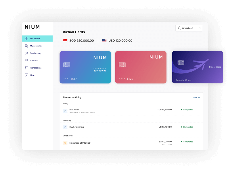 Nium Issue Cards
